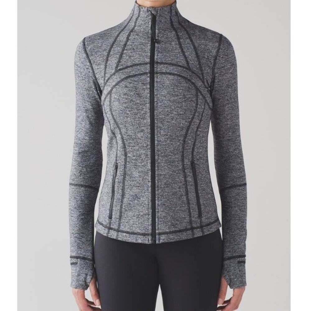 Lululemon Define Jacket Women's 4 Heathered Black/Gray